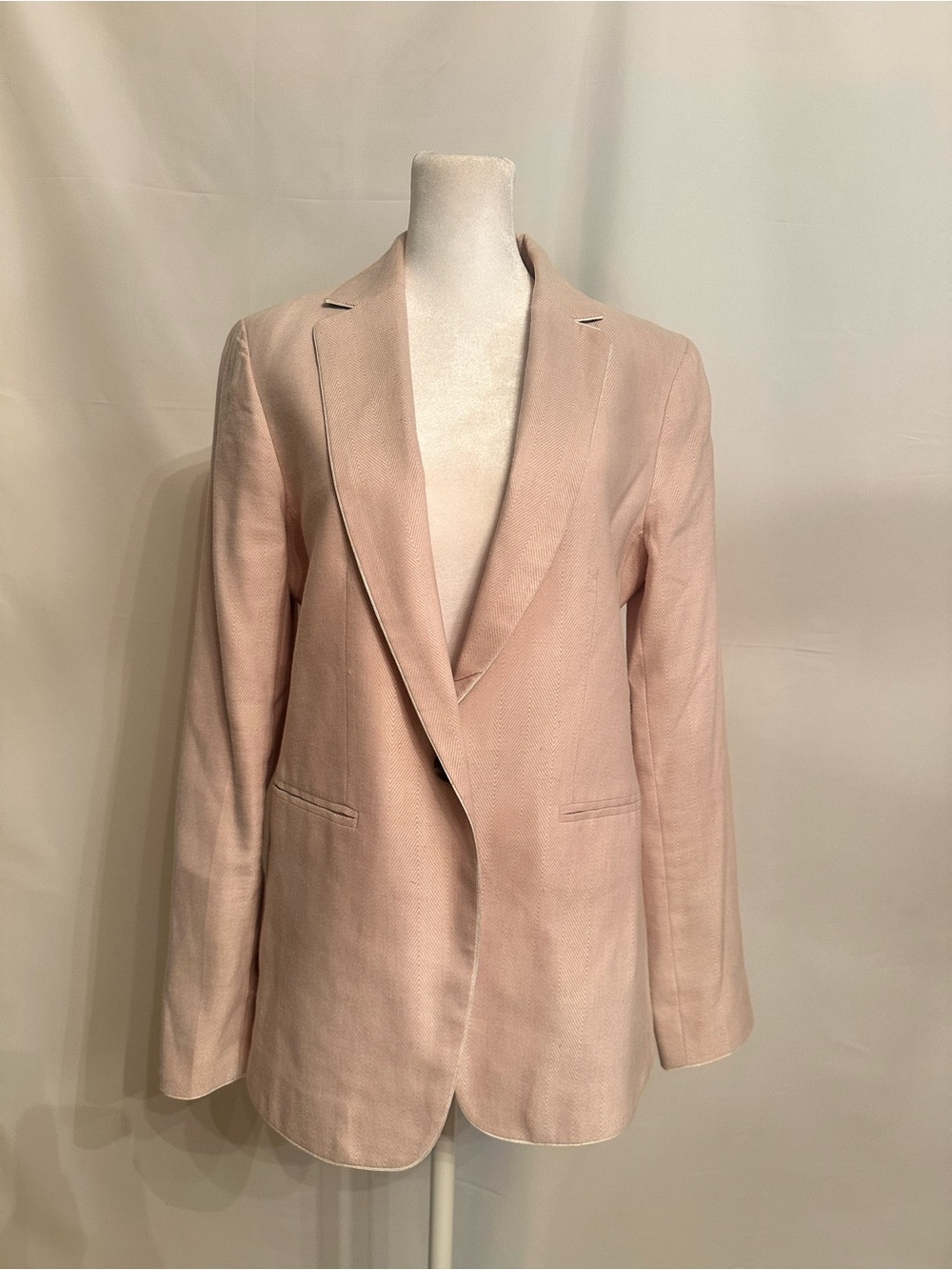 Ann Taylor Factory Blush Pink Tailored Blazer